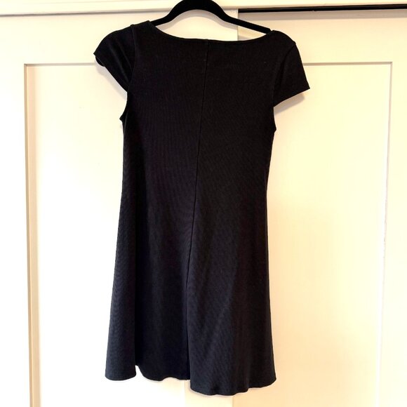 Black Babydoll Mini Dress - Picture 3 of 4